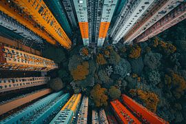 city centre from above