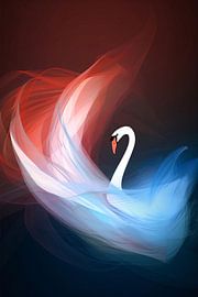 Minimalist circle composition in primary colours by Art & Soul Creations