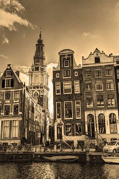 Zuiderkerk Amsterdam Nederland Sepia van Hendrik-Jan Kornelis