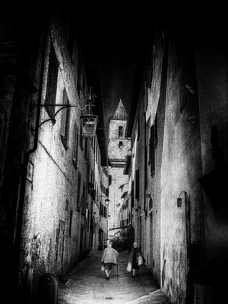 Street photography Italien - Flüchtige Begegnung von Frank Andree