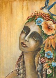 Déesse des fleurs sur Siska Kroondijk