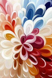 Moderne abstrakte Blume