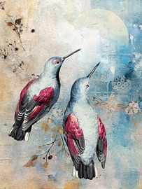 Two Wallcreepers von Marja van den Hurk