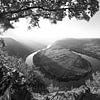 Herbst an der Mosel in schwarzweiss. von Manfred Voss, Schwarz-weiss Fotografie