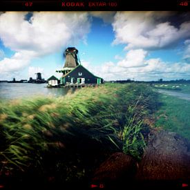 Photo au sténopé Moulins à vent néerlandais sur Roelof Foppen