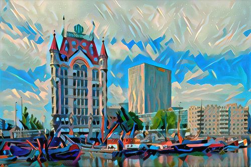 Peinture moderne Maison Blanche Rotterdam