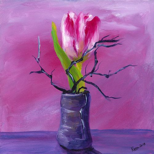 Petite nature morte aux tulipes