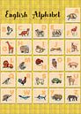 hand drawn animals poster for all English letters von Ariadna de Raadt-Goldberg Miniaturansicht