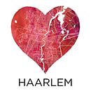 Liefde voor Haarlem  |  Stadskaart in een hart van Wereldkaarten.Shop thumbnail