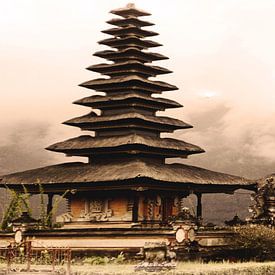 Temple de l'île d'Uluwatu - Bali - Indonésie sur Yvon van der Wijk