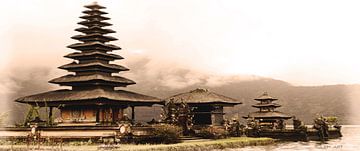Temple de l'île d'Uluwatu - Bali - Indonésie sur Yvon van der Wijk
