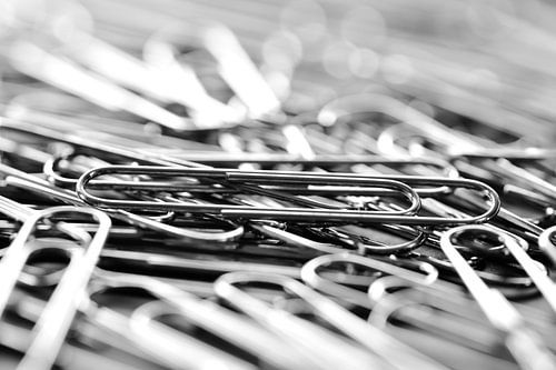 Paperclip kunst voor je thuiskantoor.