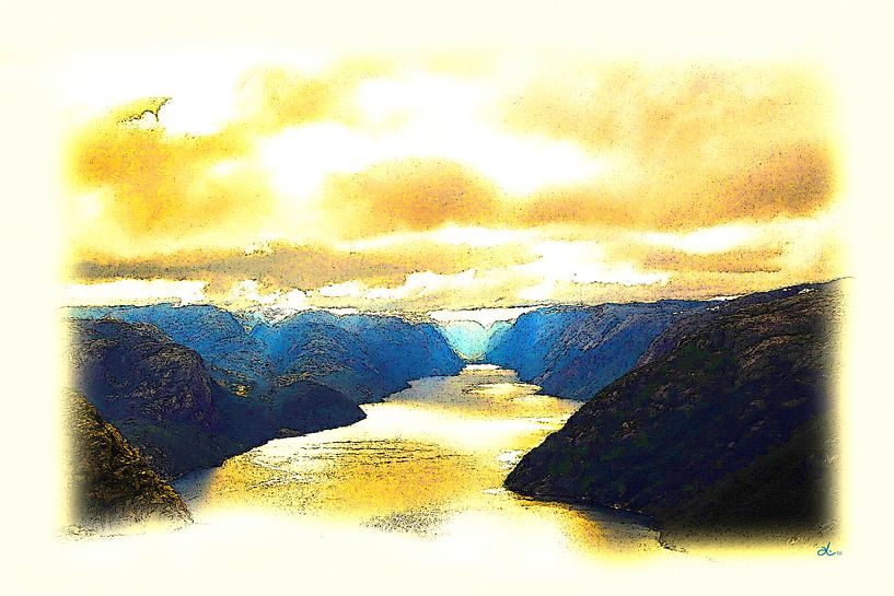 Fjord en Norvège par Dirk H. Wendt