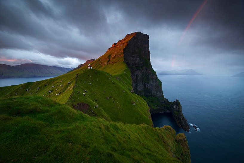 Lighthouse of Kallur, Faroe Islands by Sven Broeckx