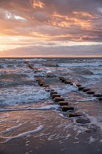 Sonnenuntergang vor Fischland-Darß-Zingst
