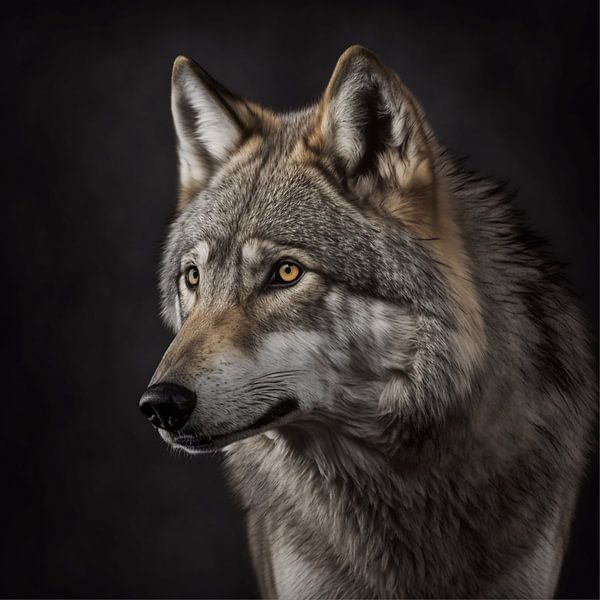 Le loup gris par Carla van Zomeren
