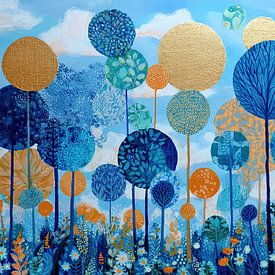 Lebendiger Kreis der Natur von Blumen Studio