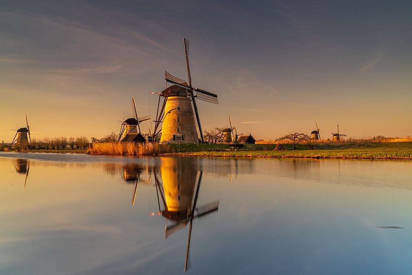 Mills near Kinderdijk by Frank Smit Fotografie