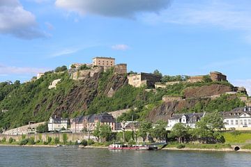 Koblenz met de vesting Ehrenbreitstein