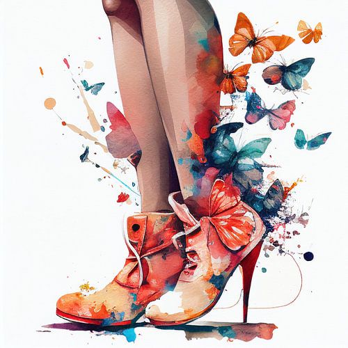 Butterfly Heels Splash
