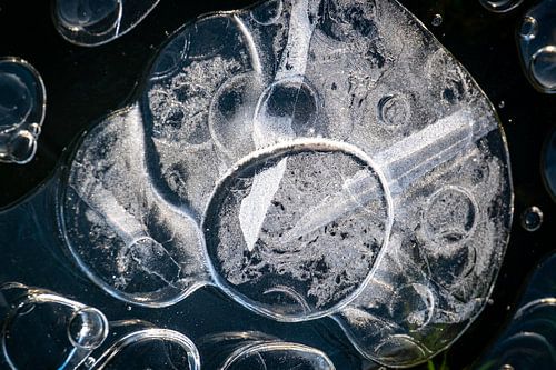 Abstract druppeltjes ijs
