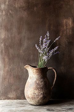 Rustieke stenen kan met lavendel van Imperial Art House