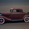 Ford 3 Window Coupe Schilderij van Paul Meijering