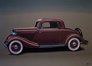 Ford 3 Window Coupe Schilderij van Paul Meijering thumbnail