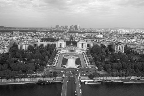 Het uitzicht op Palais de Chaillot in Parijs