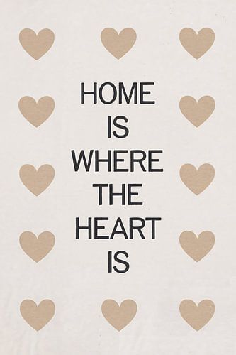 Minimalistische poster met harten