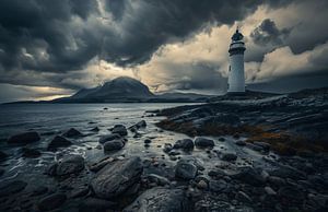 Dramatisches Licht am Leuchtturm