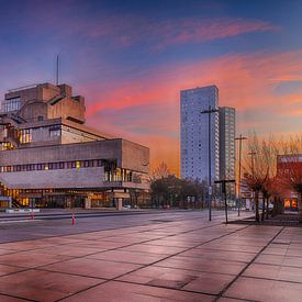Terneuzen - Rathaus - Sonnenaufgang von Pixelatestudio Fotografie