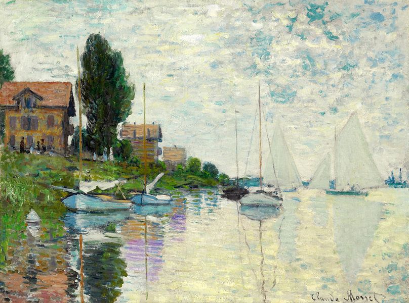 Claude Monet,In Little Guinevere, 1874 by finemasterpiece