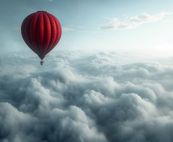 Heißluftballon von fernlichtsicht
