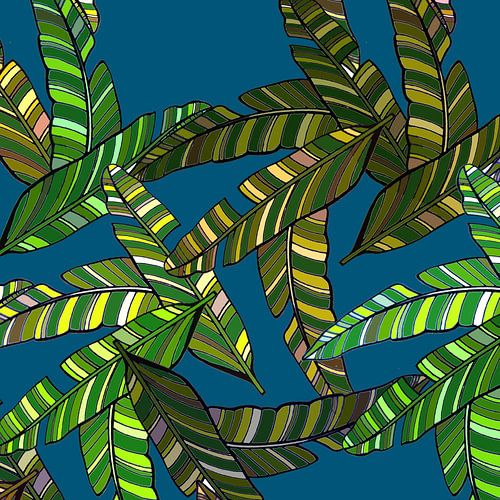 GRAFISCHE PRINT BANANENBLAD 2