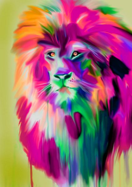 Lion coloré par Felix von Altersheim