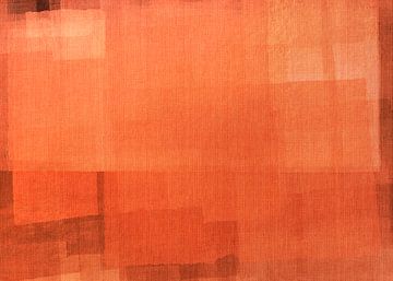 Warme stilte. Abstract landschap in warme kleuren. van Dina Dankers