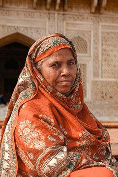 Portret in agra van Mirja van Dijk