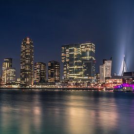 Skyline Rotterdam van Michel Leertouwer