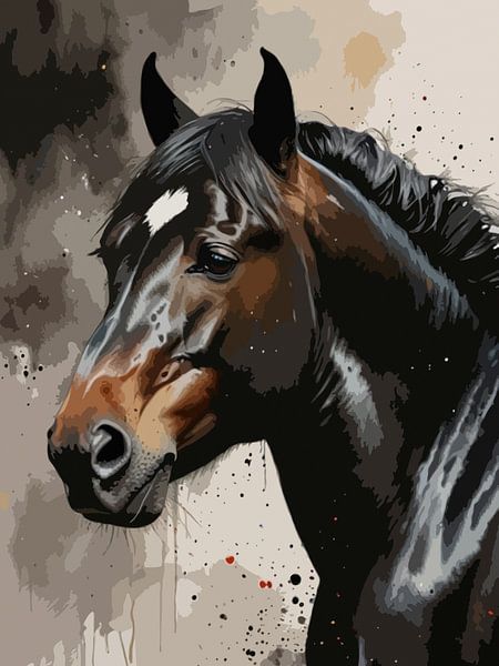 Portrait de cheval gracieux par Rizal Azhari