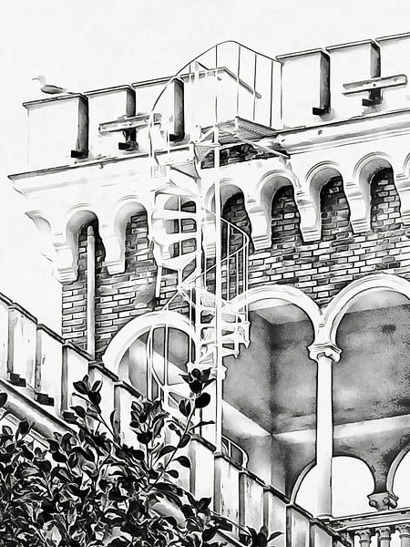 Climb Up To The Roof Rome by Dorothy Berry-Lound