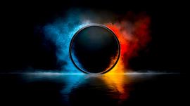 Energiecirkel in gloeiende divisie van Klaus Tesching - Art-AI