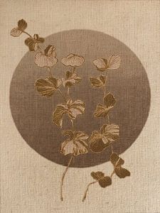 BoHo: Herbstblätter auf Leinen