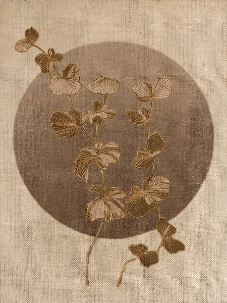 BoHo: Autumn leaves on linen by Studio Pieternel