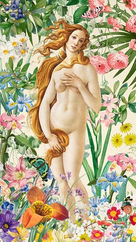 Venus in Flowergarden von Marja van den Hurk