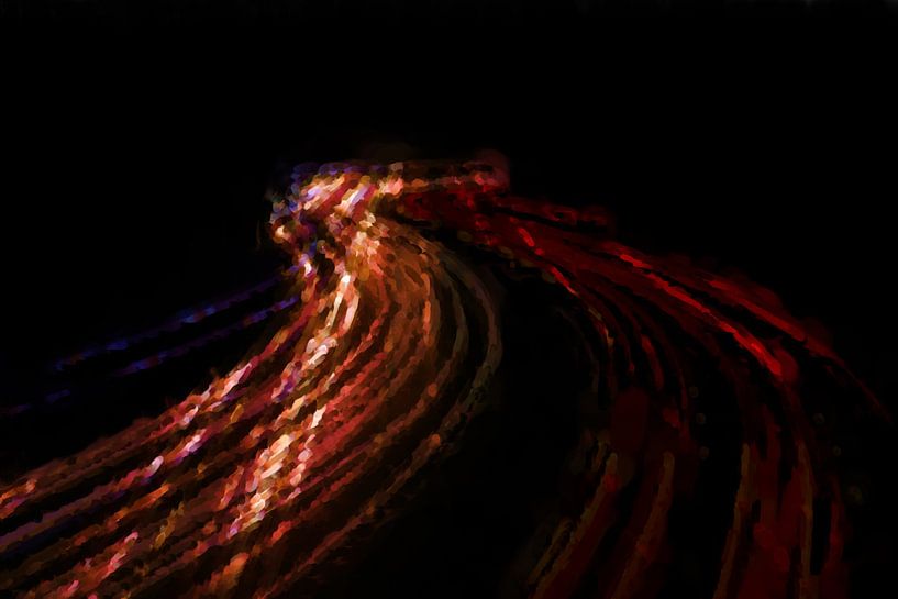 Abstract Lijnenspel van Maurice Dawson