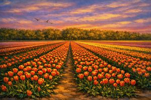 Licht auf die Tulpen