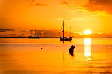 sunrise waddenzee vlieland by hein van houten