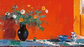 Flowers on the table by Artsy
