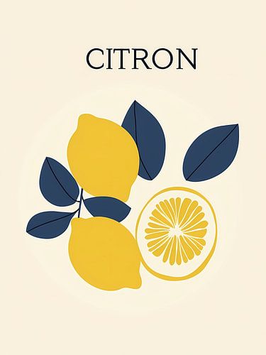 Minimalistische Zitronen